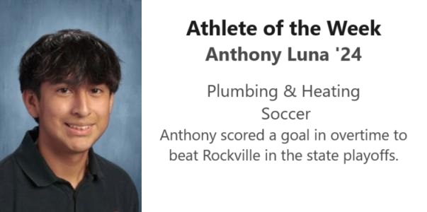 Anthony Luna Athlete of the week